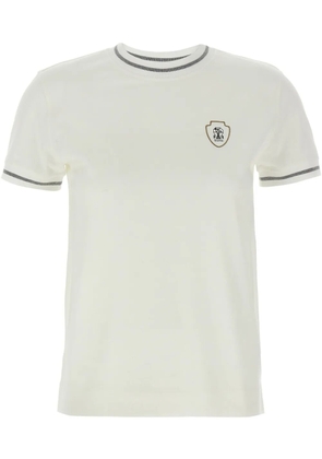 Brunello Cucinelli logo-print T-shirt - White