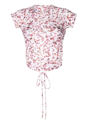 MARANT ÉTOILE Juvia open-back T-shirt - Neutrals