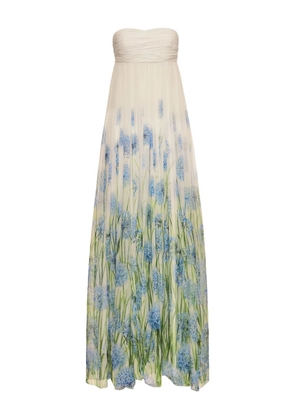 Oscar de la Renta Allium chiffon gown - Neutrals