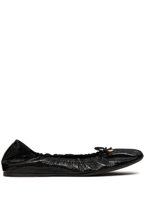 Valentino Garavani VLogo Signature patent ballet flats - Black