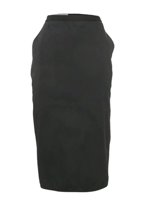 Rick Owens 2020s cotton midi skirt - Black
