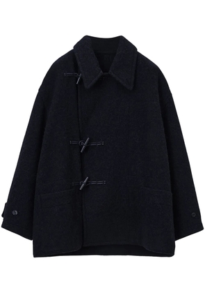 LEMAIRE belted felted duffle jacket - Black