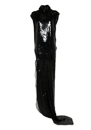 Rick Owens Edfu T sequined maxi dress - Black