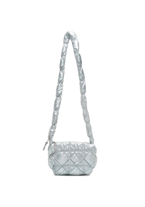 CARLYN quilted cross body bag - Silver
