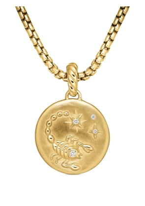 David Yurman 18K yellow gold Scorpio diamond necklace