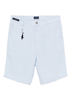 Paul & Shark linen keychain shorts - Blue