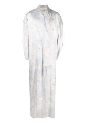 A.N.G.E.L.O. Vintage Cult 1980s floral-jacquard kimono - Purple