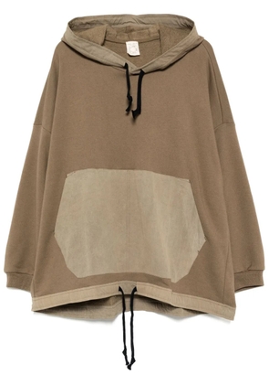 Jan Jan Van Essche paneled hoodie - Neutrals