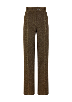 Rabanne seam-detail tailored trousers - Green