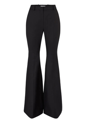 Nina Ricci wool gabardine flared trousers - Black