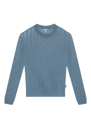 LOEWE mohair-blend jumper - Blue