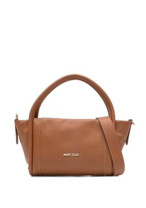 Marc Ellis Lola leather top-handles tote bag - Brown