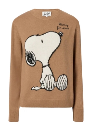 MC2 Saint Barth x Peanuts Special Edition cartoon intarsia sweater - Brown