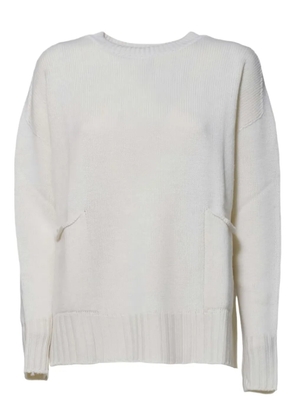 SOLOTRE crew-neck sweater - White