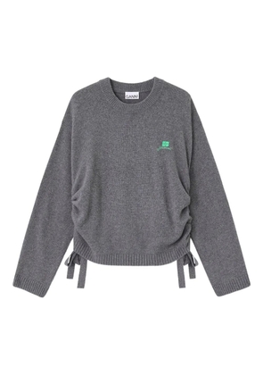 GANNI drawstring sweater - Grey