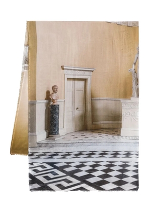 Faliero Sarti Syon House-print scarf - Neutrals