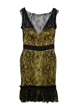 Gemy Maalouf floral-lace minidress - Black