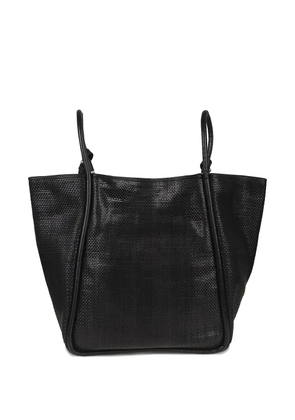DRAGON DIFFUSION Ana woven leather tote bag - Black