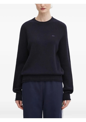 Lacoste crew-neck logo sweater - Blue