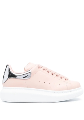 Alexander McQueen Oversized leather sneakers - Pink