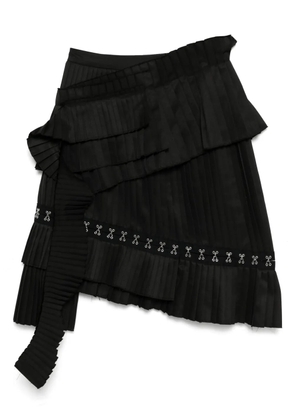 Rokh broken pleated skirt - Black