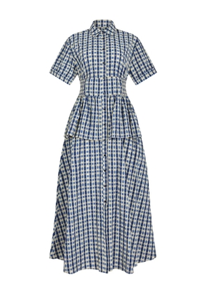 Rosie Assoulin Boogie Woogie Bugle Boy maxi shirt dress - Blue