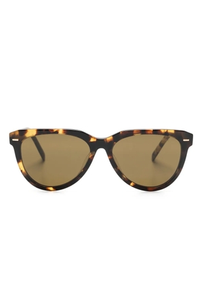 Miu Miu Eyewear tortoiseshell-effect round sunglasses - Brown