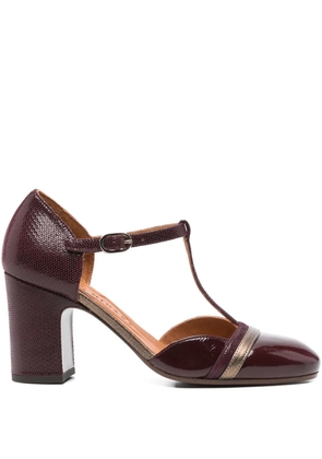 Chie Mihara 65mm Miver T-bar block-heel pumps - Red