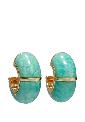Lizzie Fortunato amazonite hoop earrings - Green
