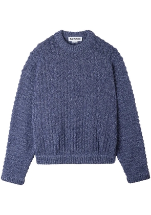 Sunnei brushed-finish jumper - Blue