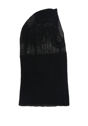 Ann Demeulemeester mohair-silk blend balaclava - Black
