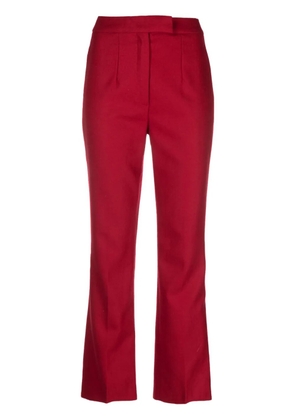 John Galliano Pre-Owned 1990s straight-leg wool trousers - Red