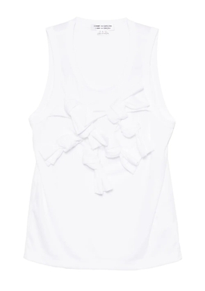 Comme Des Garçons Comme Des Garçons knot-detail tank top - White