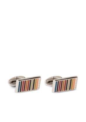 Paul Smith striped cufflinks - Silver