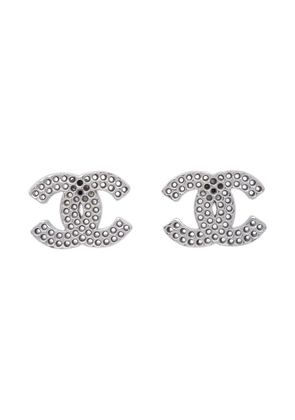 CHANEL Pre-Owned 2003 CC piercing earrings - Silver