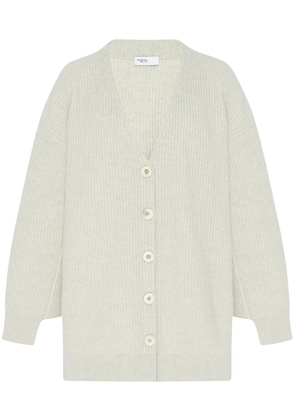 Rosetta Getty ribbed panelled cardigan - Neutrals