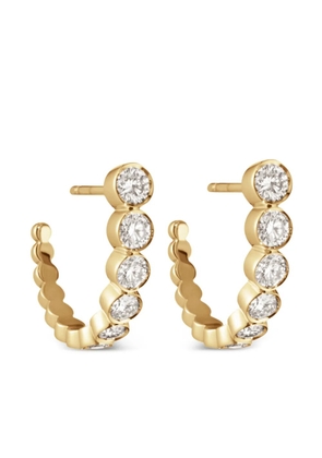 Sophie Bille Brahe 18kt yellow gold diamond hoop earrings
