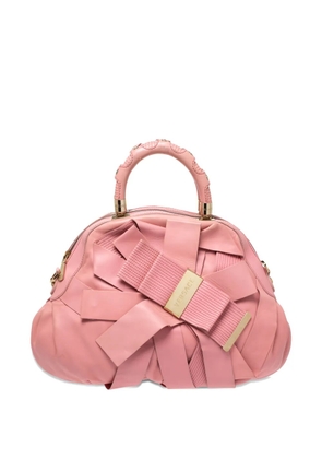 Versace Pre-Owned Venita Bow leather tote bag - Pink