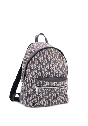 Christian Dior Pre-Owned Rider Oblique Canvas Medium backpack - Blue