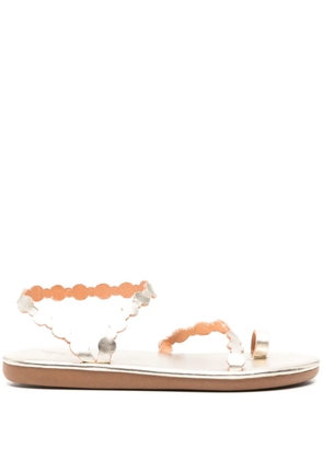 Ancient Greek Sandals Cronos flat leather sandals - Gold