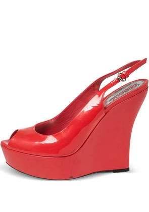 Gucci Pre-Owned 125mm leather pumps - Red