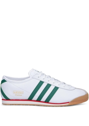 adidas 70s italian three-stripe leather trainers - White
