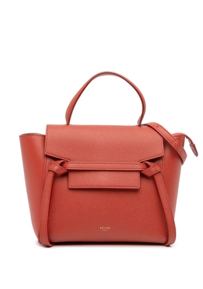 Celine Pre-Owned 2018 Nano Grained Calfskin Belt Bag satchel - Orange