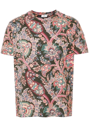 ETRO paisley-print T-shirt - Green