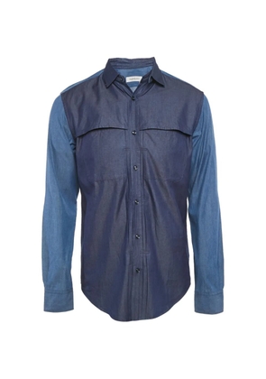 Saint Laurent Pre-Owned button long-sleeve shirt - Blue