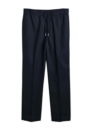 Gant drawstring cotton-linen trousers - Blue