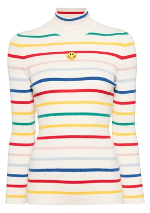 Joshua Sanders Striped Ribbed jumper - Neutrals