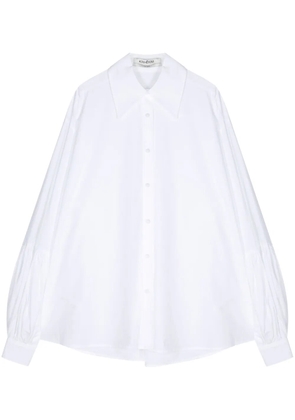 Kimhekim oversize-collar poplin shirt - White
