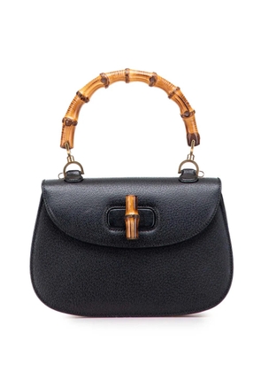 Gucci Pre-Owned 20th Century Calfskin Bamboo Night satchel - Black