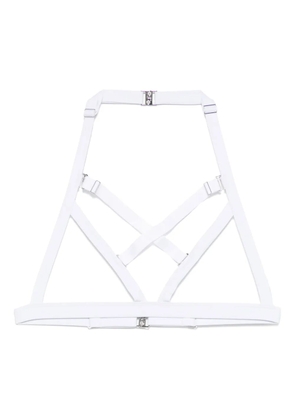 Maison Close Fatale open triangle bikini top - White